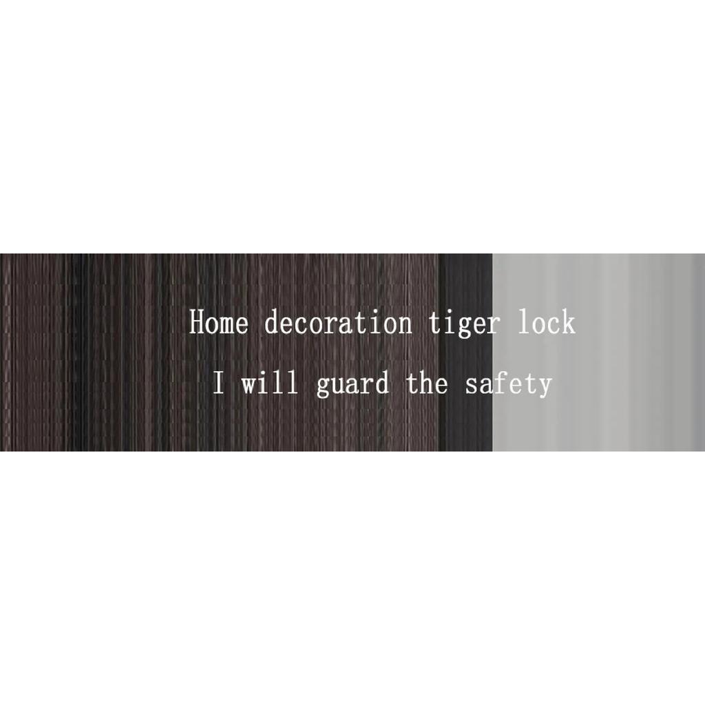 1PCS Bedroom Wooden Door Lock Home Anti-theft Lockset Old-fashioned Tiger Tooth Mechanical Lock Zinc Alloy Security Door Lock