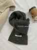 Manufacturer's homemade wool blended solid color wool scarf female winter white new student couple simple knitted scarf