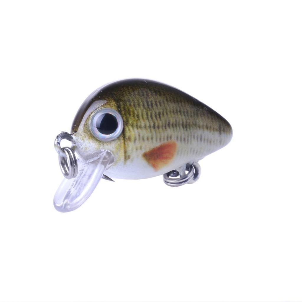 5-teiliges verpacktes Rock-Köder-Set 2,7CM-1,5G Kunstköder - Kleiner fetter simulierter Fisch