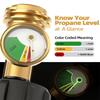 Universal Propane Tank Gauge Level Indicator For 5-40LB LP Tanks Color Coded Gas Meter For BBQ RV Heater Leak Detector QCC1Type1