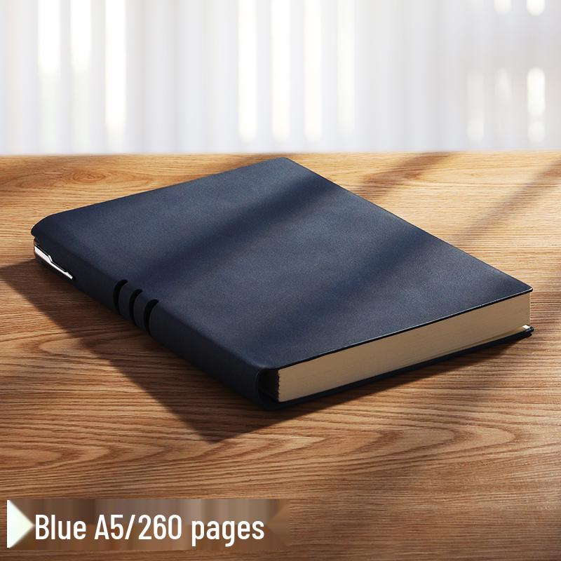 A5 Premium Soft Cover Business Meeting Notebook - Sheepskin, Thickened, 20 Sheets