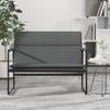 Day and Night - Day and Night Dark Gray Fabric Bench 100x64x80 Cm