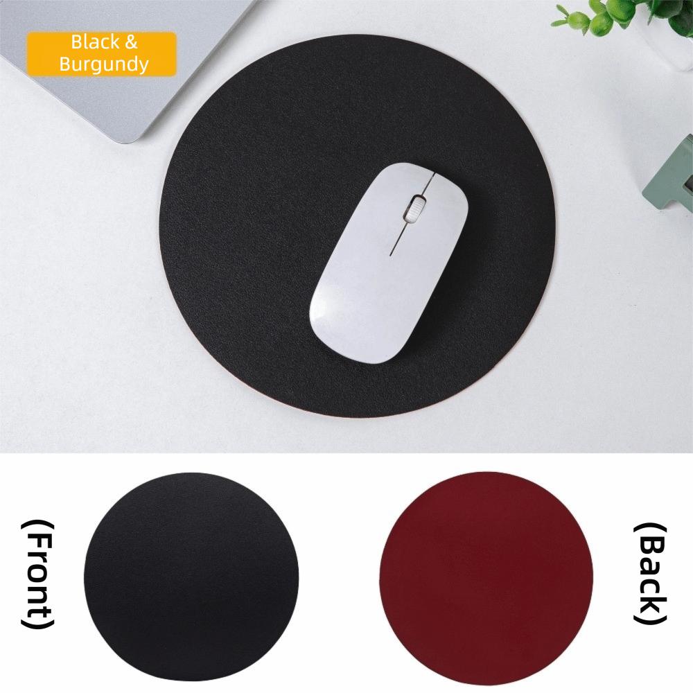 Solid Color Mouse Mat Waterproof Computer Mouse Pad Office Desk Leather Mouse Pad