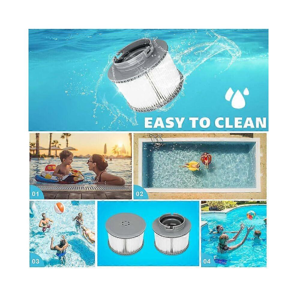 Replacement Filter for Mspa FD2089 Compatible with All Current MSpa Filter Cartridges and Pools Inflatable Spa Filter (Upgraded Version) Pack of 2