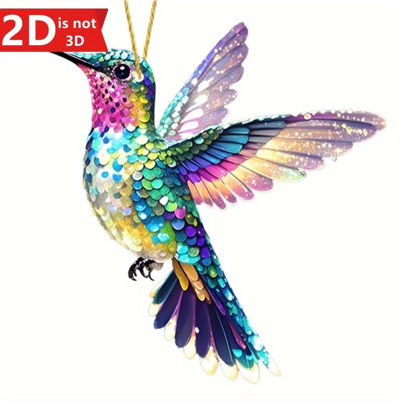 

2D Christmas decoration gift for hummingbird lovers, perfect for birthdays and holidays. чистый