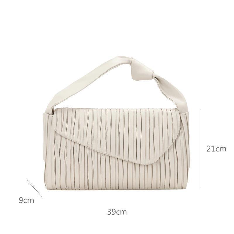 New design pleated bag OEM microfiber cosmetic dinner bag trendy portable small bag plus