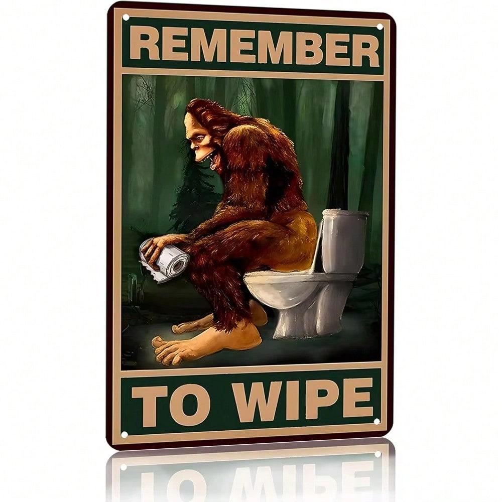 Planetjuice Retro Tin Sign x Inch Well Crap Bathroom Wall Decor Vintage Humor Toilet Art (as the picture,20X30)