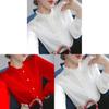 Long Sleeve Shirt For Women With Panneling And Stand Collar For Spring Wear