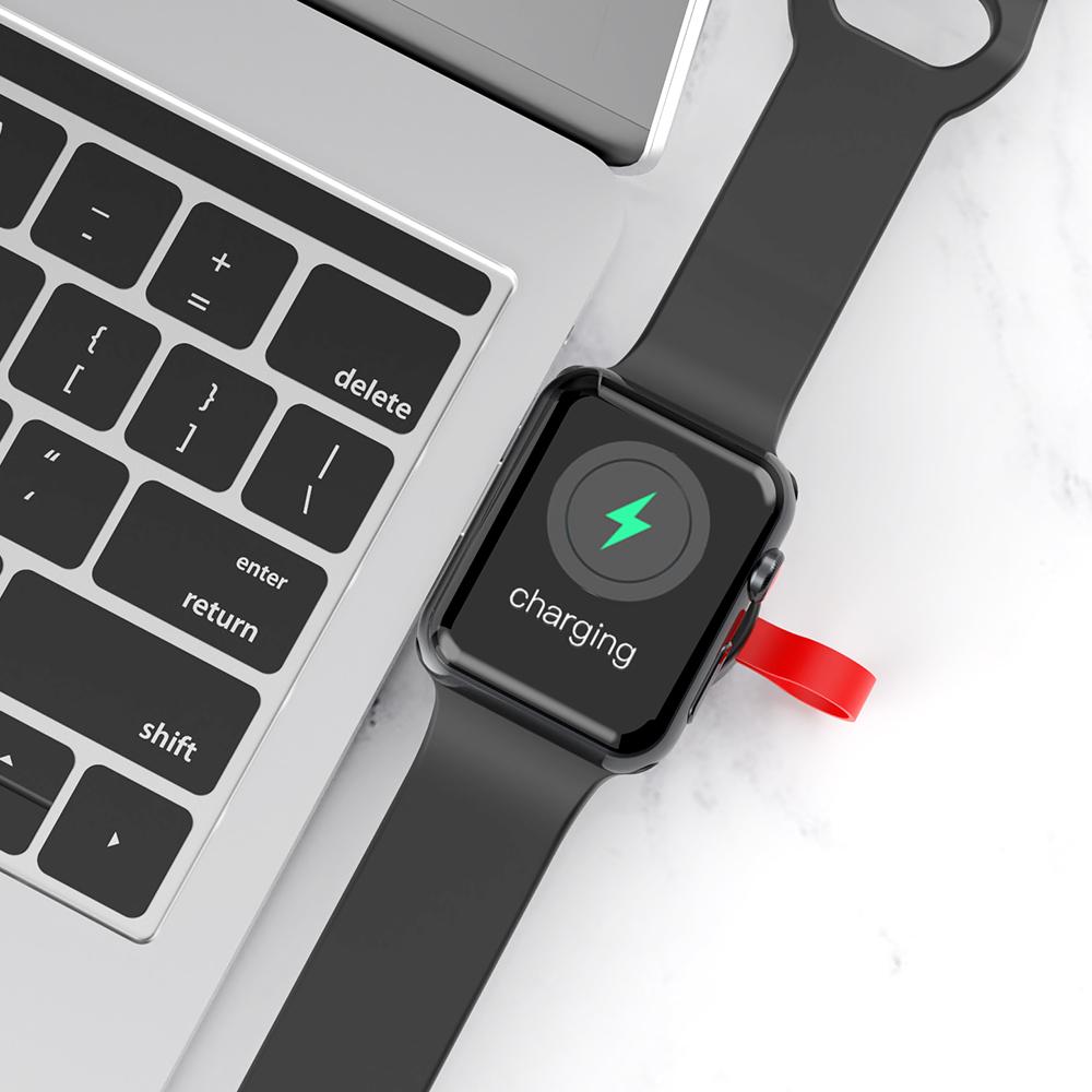 Carregador USB DUODUO para iwatch série 6 5 4 3 2 estação de carregamento sem fio portátil smartwatch cabo