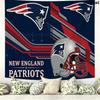 New England Patriots Logo Wall Tapestry Aesthetic Wall Hanging Printed Fabric Blanket Decorative Tapestries for Bedroom Living Room Home Decor