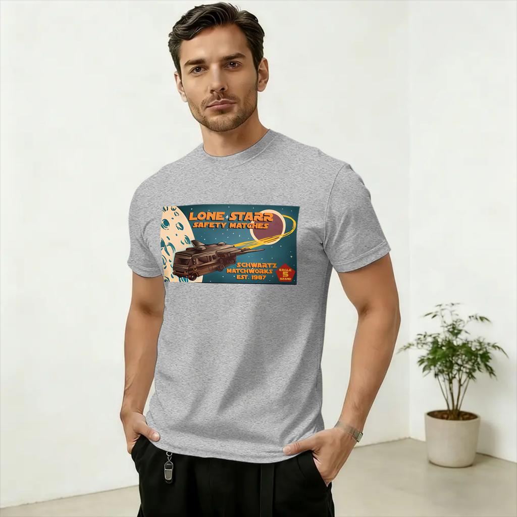 Unisexs TShirt Spaceballs Movie Vintage Pure Cotton Tees Short Sleeve T Shirts Crewneck Clothes Graphic