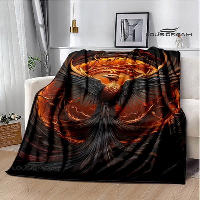 3D Phoenix Printed Blanket Flannel Warm Blankets Soft and Comfortable Blanket Bed Linings Cubre Cama Birthday Gift