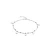 925 Silver Korean-Style Heart Anklet - Simple, Sweet, Fashion Jewelry for Women & Girls