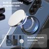 Business 360 Rotating Magnetic Wireless Charging Kickstand Case for Samsung Galaxy Z Fold 7 6 5 4 5G Carbon Fiber Leather Cover