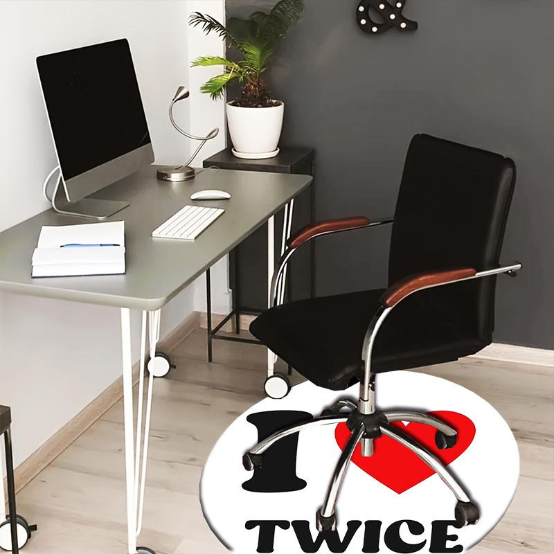 

1pc I TWICE Round carpet, Made of Polyester,Perfect for Decorating Office Chairs, Living Rooms 80cm