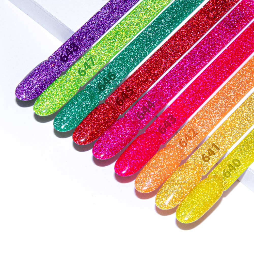 Lakier Hybrydowy Led/Uv Gel Polish Molly Nails Flashing Lights Neon Nr 644 Hippie Bling Hema/Di-Hema Free 8G