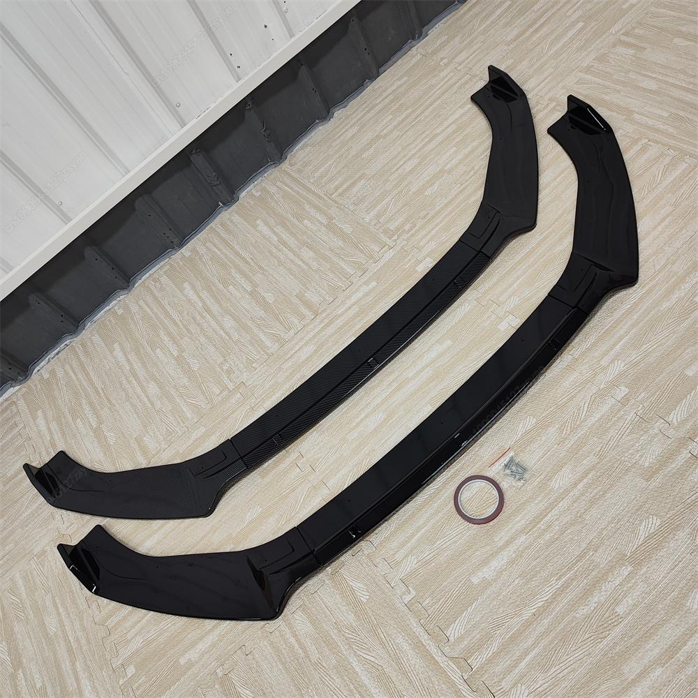 Car Front Bumper Lip Spoiler Splitter Diffuser For VW Golf 6 MK6 Standard TSI TDI MPI 2008-2013 ABS Gloss Black Bodykits Tuning
