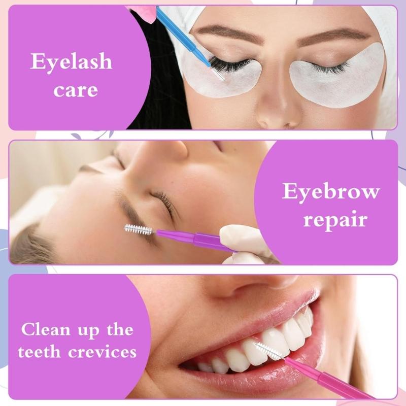 30/30/60PCS Eyebrow Brushes With Caps Eyebrow Grooming Tool Eyebrow Spoolie For Brow Lamination And Makeup Detailing