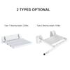 Wall Mounted Foldable Bath Stool 220 Lbs Bearing Weight Non Slip Folding Shower Seat Entryway Stool Bench for Elderly Pregnant Women and Patients