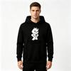 Men's Funny Cartoon Bear Print Pullover Hoodie, Casual Long Sleeve Comfy Sweatshirt for Daily Wear