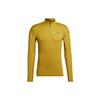 T Shirts Men's Yellow Half Turtleneck Moderate Straight Fit HI1309