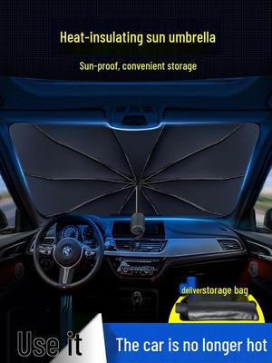 Pare-soleil de voiture pour fenêtre, Protection intérieure, Isolation thermique, Bloqueur de soleil et Couvercle de bouclier de pare-brise