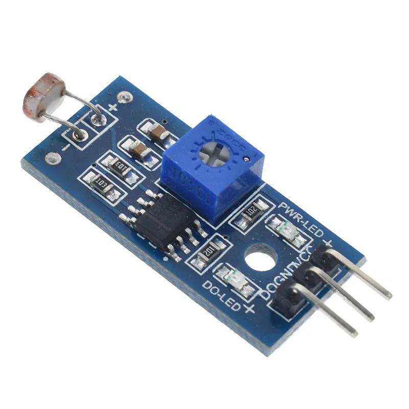 

1pcs Photosensitive brightness resistance sensor module Light intensity detect New For Arduino синій