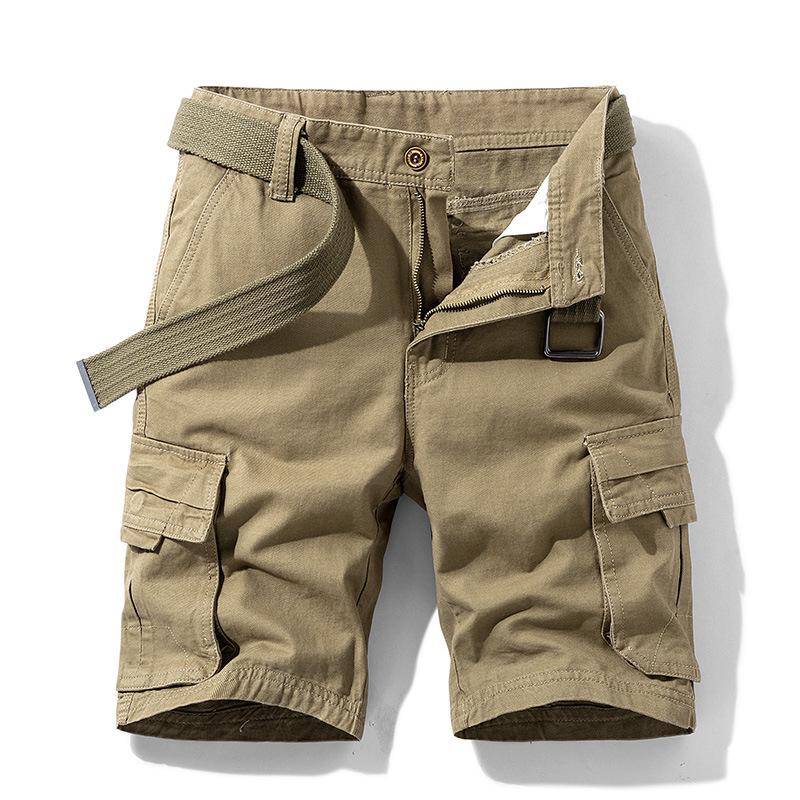 Tooling Shorts Men s Summer Thin Men s Pants Tide Brand Five-point Pants Men s Japanese Loose Men s High-end Sense 28 хаки