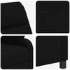 Massage Recliner Chair Black Fabric