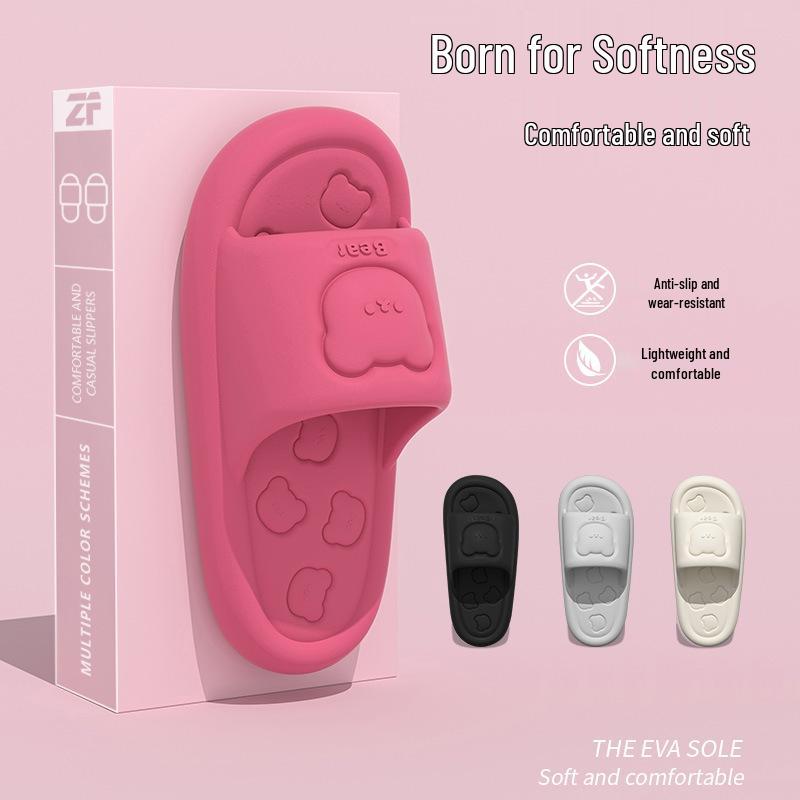 Women's & Men's Fashion EVA Slippers: Thick-Soled, Wear-Resistant, Non-Slip for Home, Bath, and Outdoor Use.