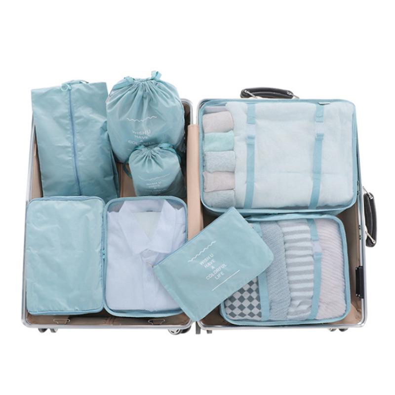 8-Piece Travel Storage and Organizer Set for Suitcases