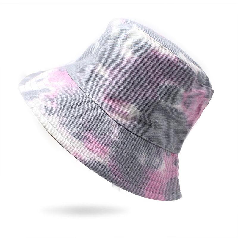 Tie-Dye Women'S Basin Hat Couple Men And Women Simple Sunshade Sunscreen Hat Four Seasons Printing Bucket Hat Tide