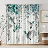 2pcs   Minimalist Curtains 2D Print Colorful Hummingbird Versatile Polyester (without Rod) Stuff Clearance Use for Living Room