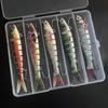 5-Piece Large Multi-Jointed Bionic Soft Lure Set Saltwater Freshwater Fishing Sinking Hard Bait