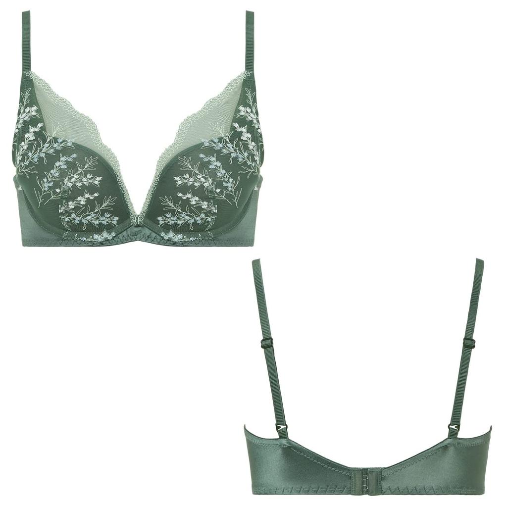 Style by Triumph Dream Deep Gardening Lace M002 F75 Amo's Bra, V, (Painted) Women's, (Apricot Beige)
