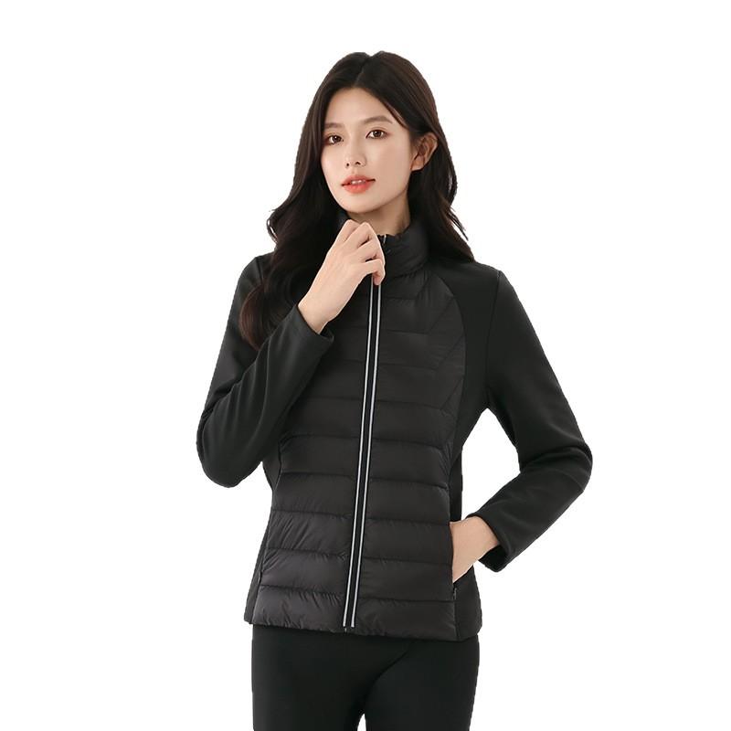 Yoga sports down jacket women's winter white duck down liner light and slim outdoor mountaineering fitness slim jacket
