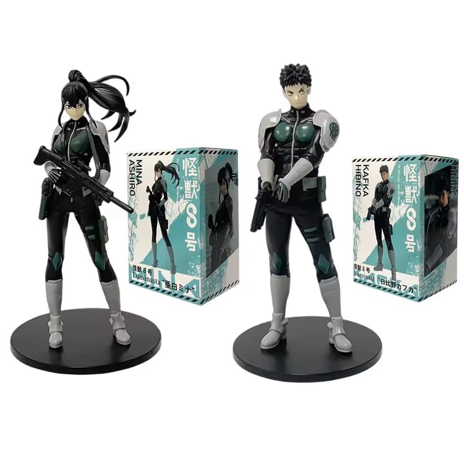 In Stock Original Kaiju Number Eight Figure Kafka Hibino Stands Monster Form No. 8 Anime Decoration Model Ornaments