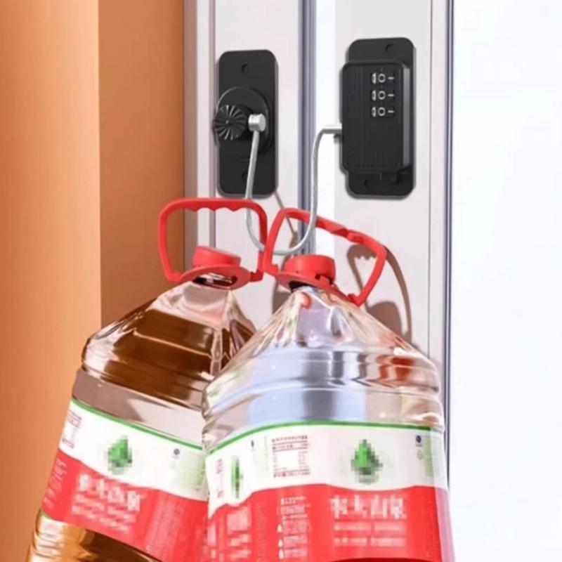 Home Window Lock Refrigerator Fridge Freezer Door Lock with 3 Digit Code Child Protections Password Lock Enduring