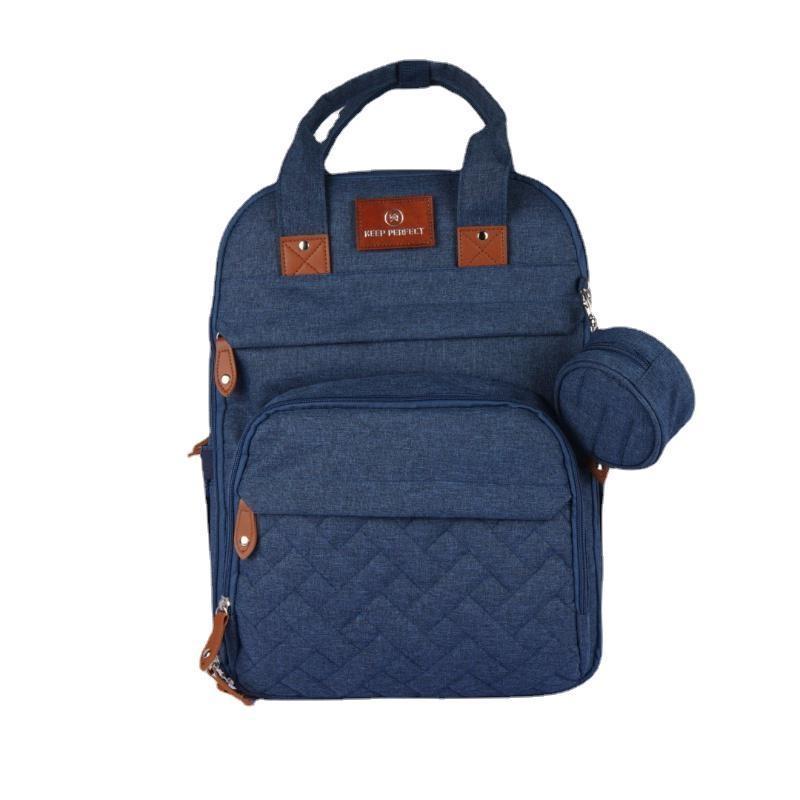 

Дорожня сумка Baby Essentials - багатофункціональна водонепроникна сумка для пелюшок, дитяча сумка Travel Essentials із пеленальним майданчиком, ременями для коляски та футляром для соски 1set синій