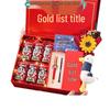 Gravierte inspirierende Geschenkbox für Mittelschule oder Hochschulaufnahmeprüfungen - Erfolg und Ermutigung für Jungen und Mädchen