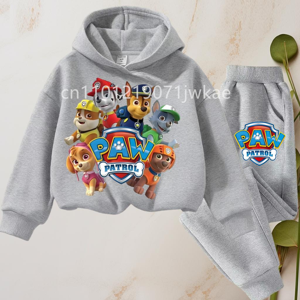 TZWY2026 Spring Autumn Children's Clothing Set Boys Thin Sweatshirt and Sweatpant Two Piece Suit PAW Patrol Kids Tracksuit Sweatsuit