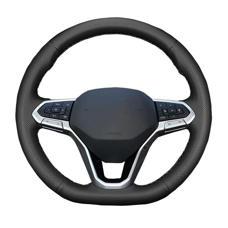 DIY Custom Original Car Steering Wheel Cover For Volkswagen VW Teramont Atlas  2022 Leather Braid For Steering Wheel