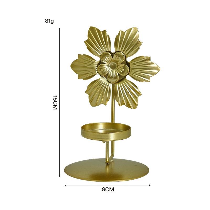 Portacandele in Ferro, Un Semplice Oggetto Decorativo per il Soggiorno, Un Romantico Accessorio per la Cena a Candele e Decorazione per il Tavolo da Pranzo
