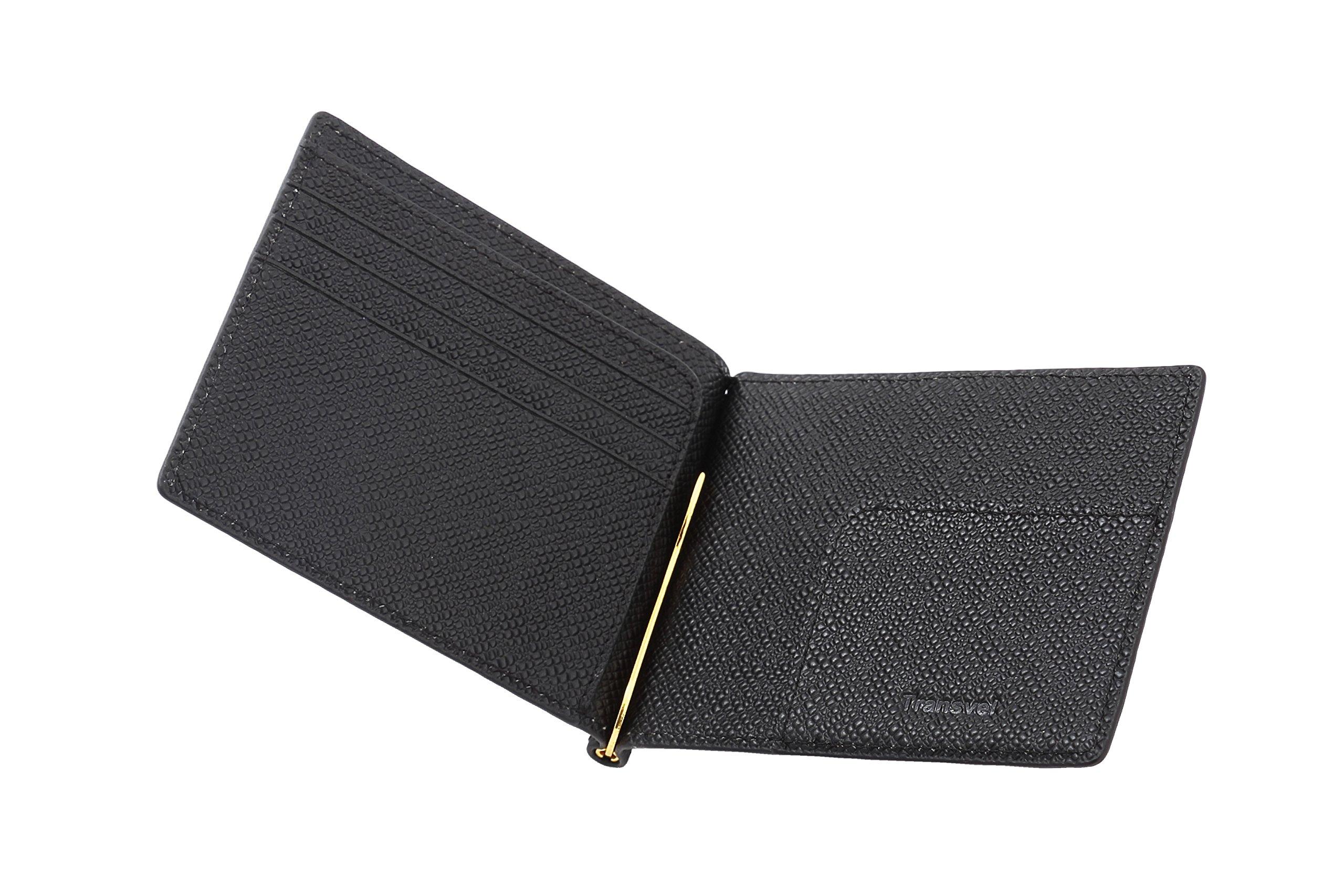 

money MONEYCLIP AIR Подлинный RFID, идеально подходящий для зарубежных деловых поездок, подарочная коробка прилагается [Ультратонкий, легкий, антискимминговый зажим] (Трансвел) чёрный