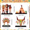 4 Pcs Native American Heritage Month Decorations Table Centerpiece Wooden Sign Table Topper National American Indian History And
