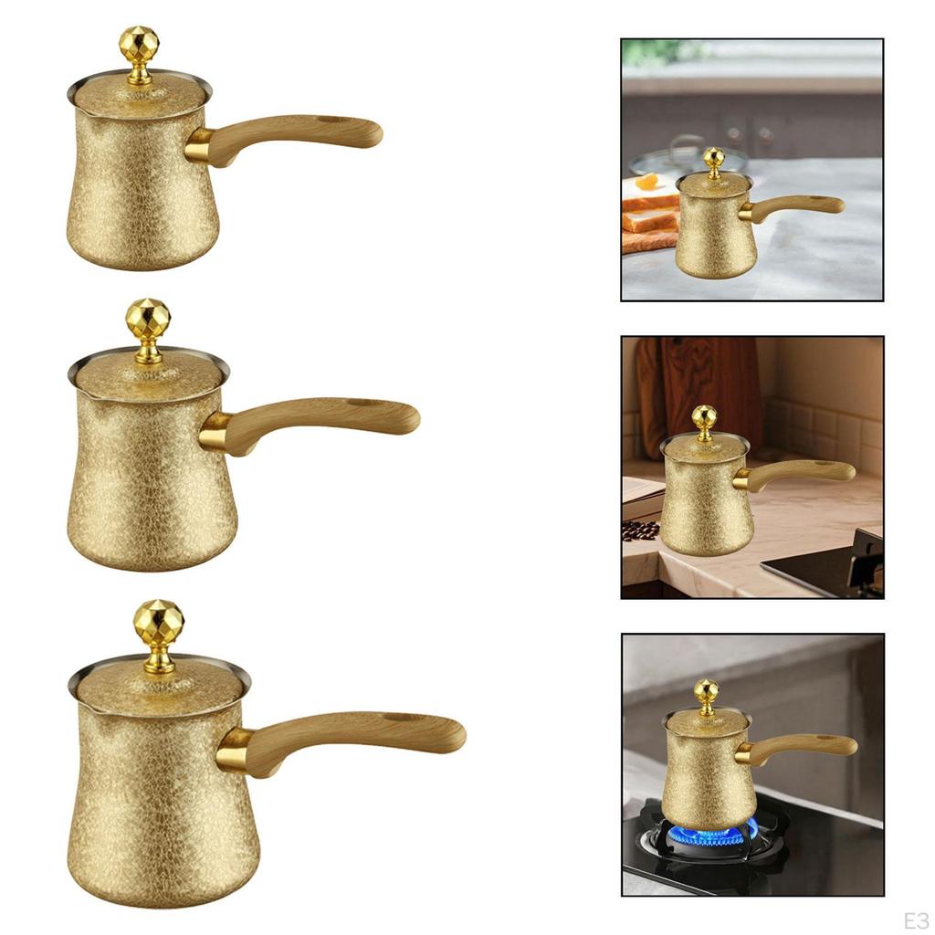 Coffee Pot Butter Milk Warmer Jug Chocolate Melting Teapot for Home Restaurant Office