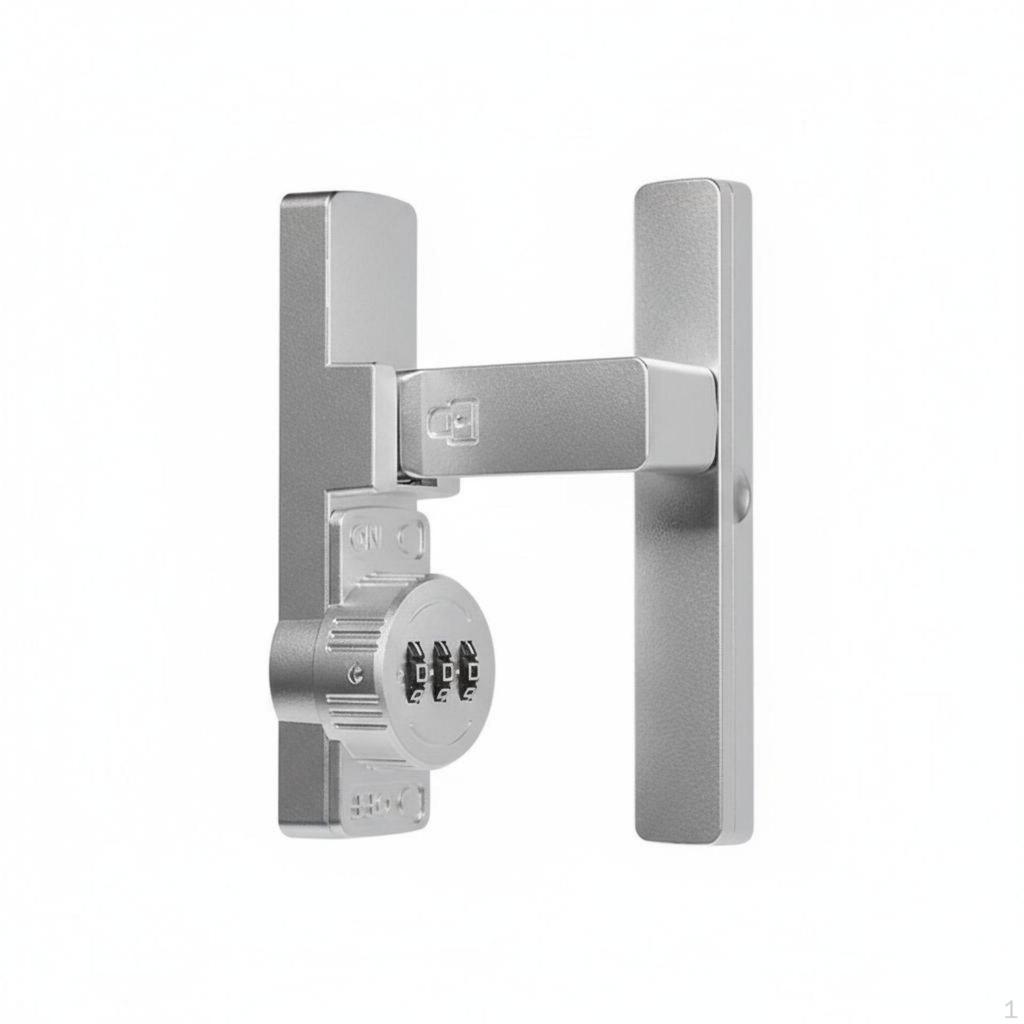 Drill Combination Latch Easy Installation Keyless Hasp Lock Zinc Alloy Construction 90 Degree