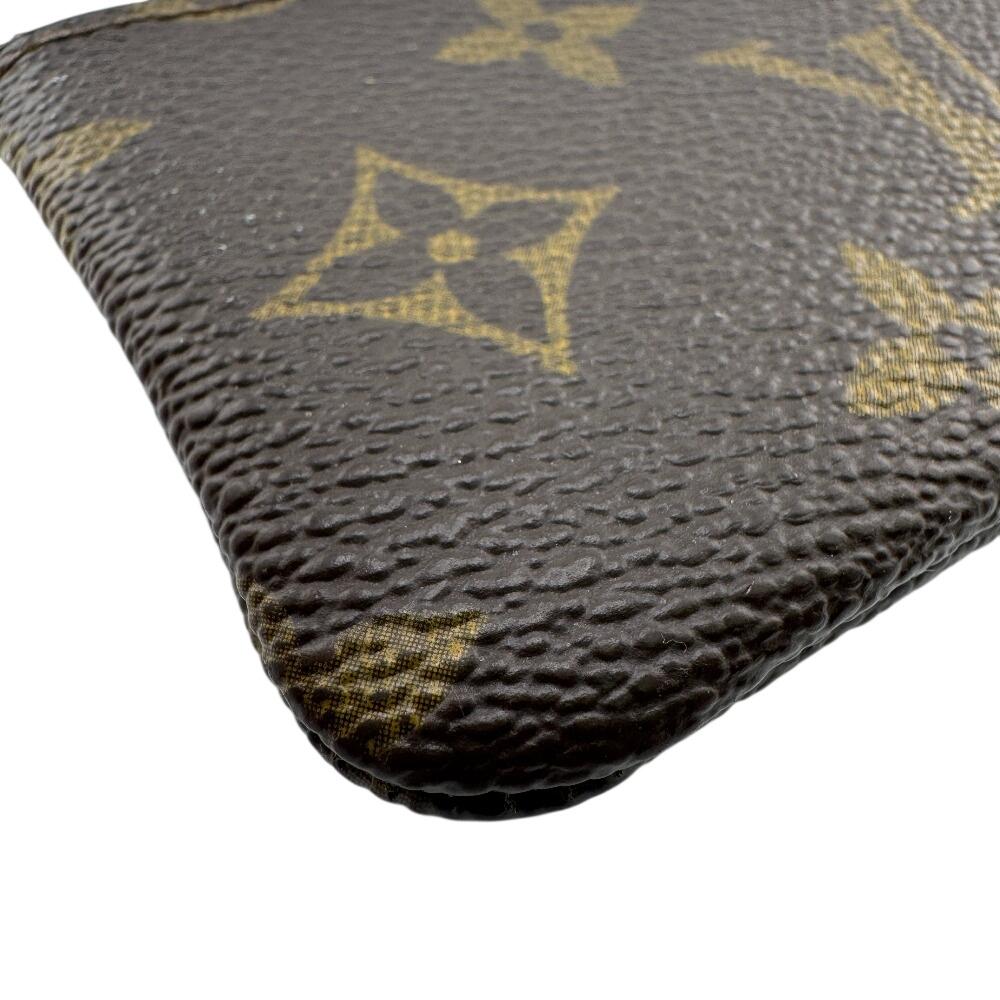 LOUIS VUITTON M62650 Key ring Monogram leather Pochette Cre Coin case Brown leather Women Used