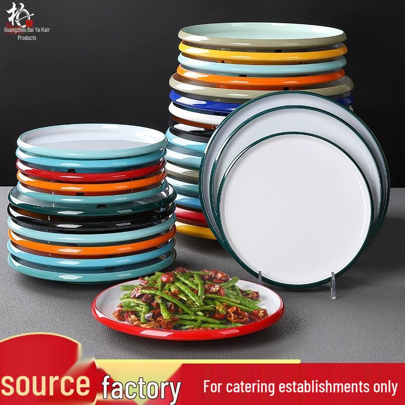 Melamine Nordic Style Cold Dish & Stir-fry Plate for Restaurants and Hotels