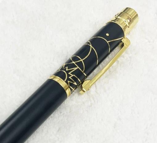 Rollerball Ballpoint Pen Blue Carving With Serial Number Writing Smooth Stationery